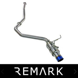 Remark スバル WRX S4 STI VAB VAG VA 2014~2021年 リマーク R1 SPEC キャットバック 4.5inシングルウォール出口 マフラー エキゾースト レゾネーター無し フルチタン チタンブルーチップ 爆音 +BS