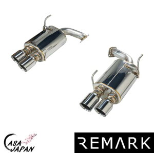 Remark スバル WRX S4 VB VBH 2.4L FA24F 2022年~ リマーク アクセルバック 3.5inchダブルウォール出口 マフラー エキゾースト タイコ付き T304ステンレス +BS
