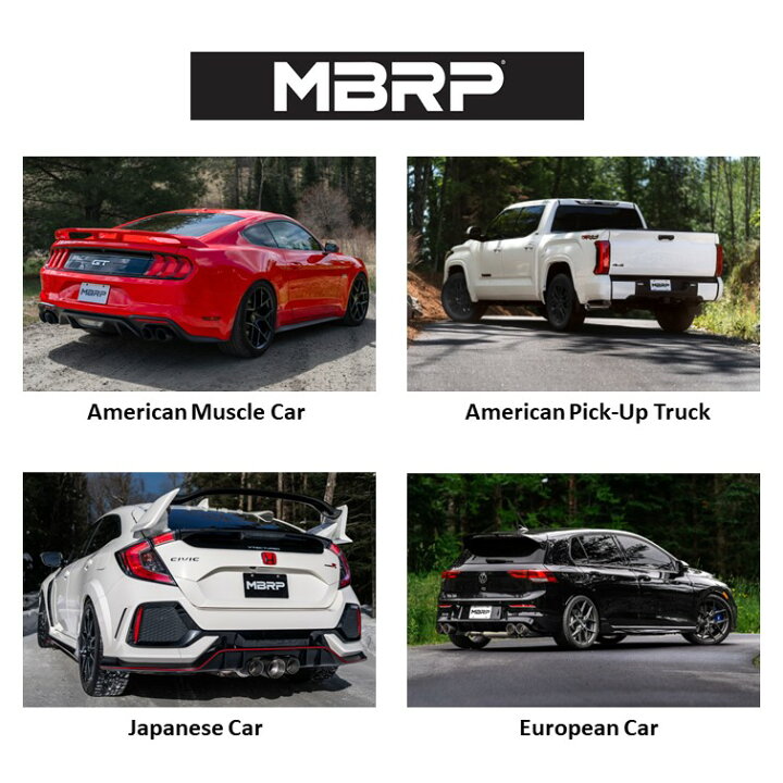 楽天市場】MBRP ジープ ラングラー JL JLU 2/4ドア 3.6L V6 2018~2022  