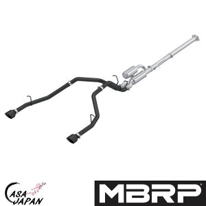 MBRP �_�b�W ���� 1500 3.0L I6-TT SST SO�G���W�� 2025�N�` �}�t���[ �G�L�]�[�X�g �A���~���b�L�| T304�`�b�v �u���b�N STREET +BS