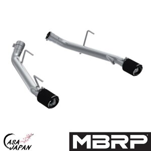 MBRP フォード マスタング GT 4.6L 2005~2010年 GT500 5.4L 2007~2010年 Shelby アクセルバック マフラーデリート エキゾースト マフラー T304ステンレス カーボンファイバーチップ RACE +BS