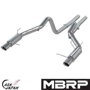MBRP tH[h }X^O GT 5.0L 2011~2014N GT500 5.4L 2011~2012N V8 Shelby RWD AT/MT LbgobN GL][Xg }t[ T409XeX |bV`bv RACE +BS