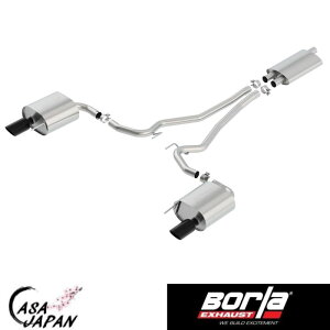 Borla tH[h }X^O 2.3L I4 GRu[Xg 2hA N[y AT/MT RWD 2015~2019N LbgobN }t[ GL][Xg T304XeX ubN`bv TOURING {[ +BS