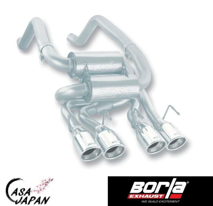 楽天市場】Borla シボレー コルベット C6 6.0L 6.2L 2005~2008年 RWD 