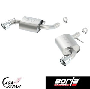 Borla V{[ J} SS 6.2L V8 2016~2023N AT/MT RWD 2hA NPPp GFXȊO ANZobN S-Type }t[ GL][Xg T304XeX |bV`bv {[ +BS