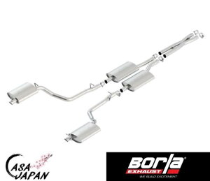 Borla NCX[ 300 _bW `[W[ 2011~2014N 3.6L V6 AT/MT RWD 4hA LbgobN S-Type `bv }t[ GL][Xg T304XeX {[ +BS