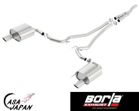Borla フォード マスタング 2.3L エコブースト 2015~2023年 AT/MT RWD 2ドア クーペ S-Type キャットバック マフラー エキゾースト T304ステンレス ボーラ +BS