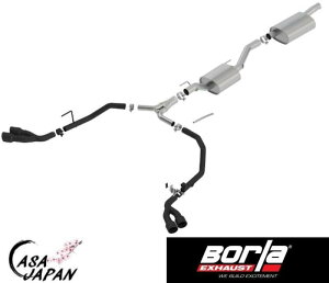 Borla �W�[�v �O���f�B�G�[�^�[ 3.6L V6 2020~2022�N 4WD AT/MT 4�h�A �N���[�L���u Touring �L���b�g�o�b�N �}�t���[ �G�L�]�[�X�g T304�X�e�����X �Z���~�b�N�u���b�N�`�b�v �{�[�� +BS