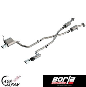 Borla �W�[�v �O�����h �`�F���L�[ Laredo Limited Overland Trailhawk 3.6L V6 2014~2021�N AT 2/4WD 4�h�A �f���A���X�v���b�g ���E���h�`�b�v�t���ԗp S-Type �L���b�g�o�b�N �}�t���[ �G�L�]�[�X�g T304�X�e����