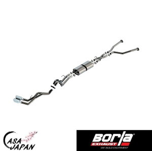 Borla �g���^ �^���h�� 3.4L V6 A/T 2WD 4WD �N���[�}�b�N�X�E�_�u���L���u �z�C�[���x�[�X145.7in 2022~2024�N S-Type �L���b�g�o�b�N �}�t���[ �G�L�]�[�X�g T304�X�e�����X �|���b�V���`�b�v �{�[�� +BS
