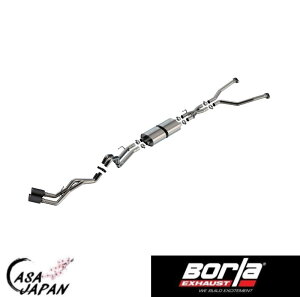 Borla �g���^ �^���h�� 3.4L V6 A/T 2WD 4WD �N���[�}�b�N�X�E�_�u���L���u �z�C�[���x�[�X145.7in 2022~2024�N S-Type �L���b�g�o�b�N �}�t���[ �G�L�]�[�X�g T304�X�e�����X �J�[�{���t�@�C�o�[�`�b�v �{