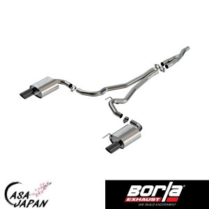 Borla }X^O 2.3L GRu[Xg AT RWD N[yERo[`u o2{ 2024N` S-Type LbgobN }t[ GL][Xg T304XeX ubNN[`bv {[ +BS