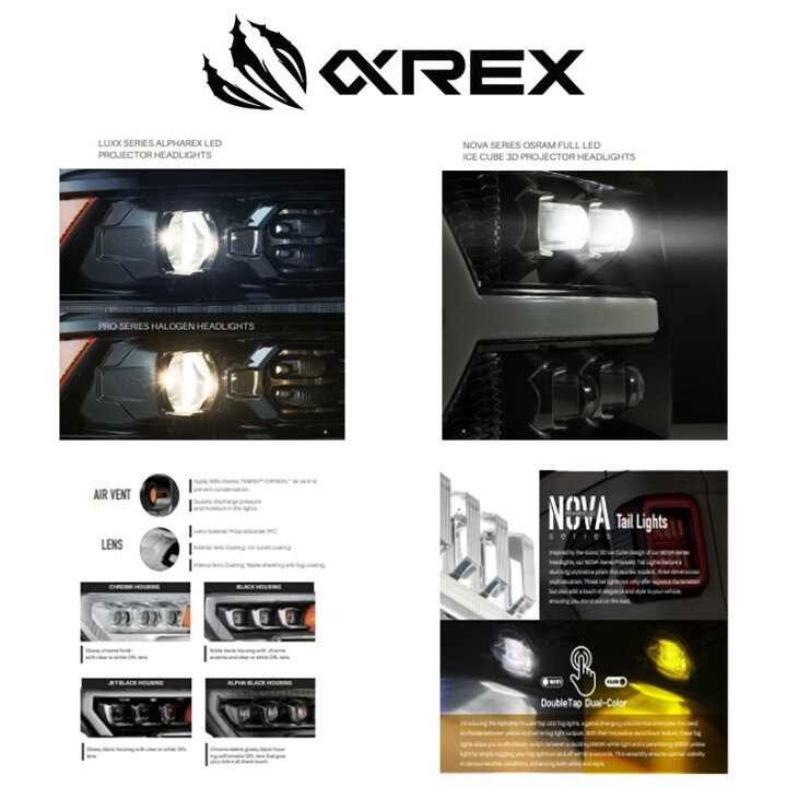 楽天市場】Alpha Rex トヨタ タコマ 2016~2023年 LED テール ライト 