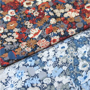Liberty Fabrics Thorpe ���o�e�B�v�����g���n �A���^�i���[�� �u���[/�I�[�^�� 50cm�P�ʁy�V���ׁz