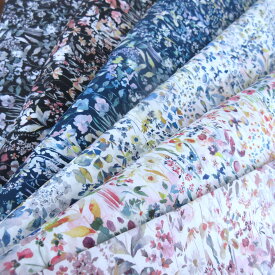 リバティ生地 Felda(フェルダ) 国産タナローン 新エターナル Liberty Fabrics 50cm単位【水彩柄】 【新入荷】