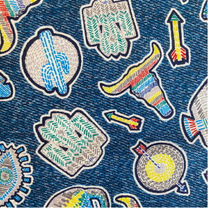 Liberty Fabrics Sheriff Brian �V�F���t�E�u���C�A�� 21CT ���o�e�B �v�����g ���n �l�C�e�B�u�A�����J�� �J�E�{�[�C �j�̎q�� 50cm�P�� �y2021SS�z