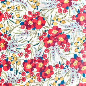 Liberty Fabrics Swirling Petals �X���C�����O�E�y�^���X �ԐF �ԑ� ���o�e�B�v�����g ���n ���Y �^�i���[�� 50cm�P�� �y2018SS A Pocket full of Memories�z