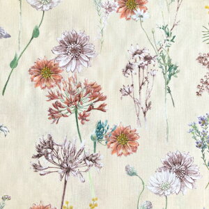 Polka Floral(�|���J�E�t���[����) 24BU �N���[���F Liberty Fabrics �C�^���A�Y�^�i���[�� ���o�e�B�v�����g ���n 50cm�P�� �ԕ��y�~���U �ԕ��z