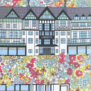 ���o�e�B ���n Tudor Belle �`���[�_�[�E�x�� �C�^���A�Y �^�i���[�� 26AU �}���`�J���[ ���F Liberty Fabrics 50cm�P�ʁy2026�N ���ʊ��z���o�e�B�S�ݓX