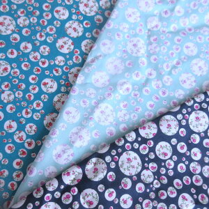 リバティ生地 Johanna カーサノンナ別注色 Liberty Fabrics 国産タナローン 50cm単位【Retroな花柄】