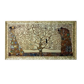 イタリア製 グスタフ クリムト ポスター 額入り ゴージャス アートポスター ゴールド アートフレーム Gustav Klimt ストックレー フリーズ 生命の樹 アンティーク風 額付きポスター フレーム額装 fal-6165