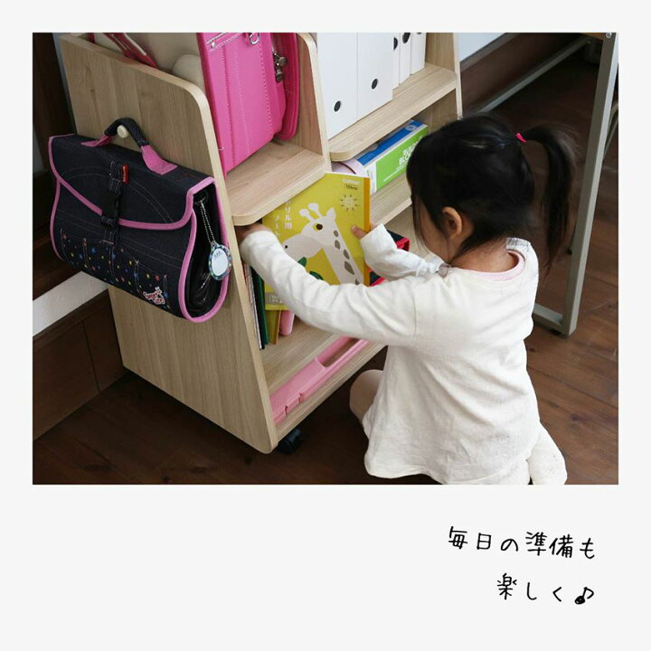 楽天市場 ランドセルラック ワイド リビング収納 ランドセルラック ランドセル収納 ランドセル 収納 子供部屋 キッズ収納 ランドセル置きキャスター付き Kids Schoolbag Rack Wide Stella Ilr 3511 インテリアshopカーサリア