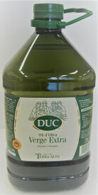 DOP:TERRA ALTAテラ・アルタ（高地）　DUCドゥク エクストラ・バージン・オリーブオイル 3L（ペットボトル入り）【アルベキーナ・エンペルトレ2種調合】（旧アルベキーナ種100％の後継新商品）