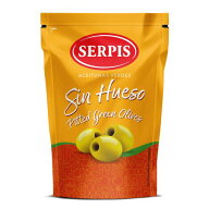 Serpis セルピス スペイン産 マンサニーリャ種グリーンオリーブ・種ぬき（スタンドパウチ入り）