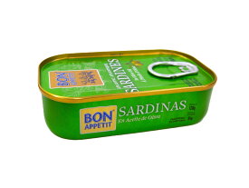 【本場ポルトガル産】Bon Appetit ボナペティ オイルサーディン缶 オリーブオイル漬 5缶セット、脂が軽く臭みなし、そのまま美味しい