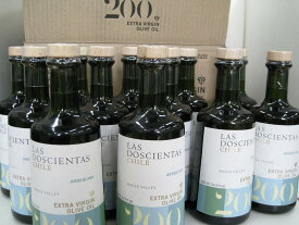 ≪LAS200≫ラス・ドスシエンタス　エクストラバージンオリーブオイル・アルベキーナ　500ml　12本セット　【20％　OFF】