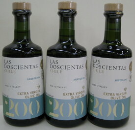 ≪LAS200≫ラス・ドスシエンタス　エクストラバージンオリーブオイル・アルベキーナ500ml　3本セット