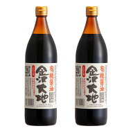 金沢大地 有機醤油 こいくち 900mL 2本セット 醤油 しょうゆ しょう油 濃口 こいくち 濃口醤油 有機 JAS …