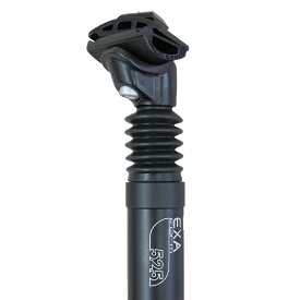サスペンション シートポスト ブラック EXA form セットバック 580mm φ33.9 DAHON tern ミニベロ クッション 衝撃 緩和 サドル シート