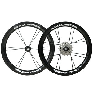 MIALOBIKES 14�C���` �z�C�[���Z�b�g �O�� �O��3�� V�u���[�L�Ή� DAHON K3 �_�z�� �u���b�N �J�X�^���p�[�c