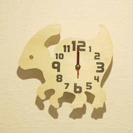 恐竜 時計 #2 パラサウロロフス 壁掛け時計 置時計 木工 アート クラフト クリエイター デザイン 恐竜時計 模型 図鑑