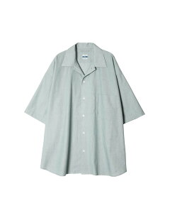 ARMY TWILL / COTTON STRIPE HALF SLEEVE SHIRT GREEN �A�[�~�[�c�C�� �X�g���C�v�����V���c �~���^���[