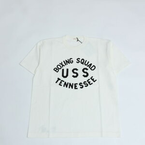 A.G.SPALDING&BROS / ARCHIVE GRAPHIC TEE USS (BOXING SQUAD USS TENNESSEE) WHITE �G�[�W�[�X�|���f�B���O���u���X T�V���c ����