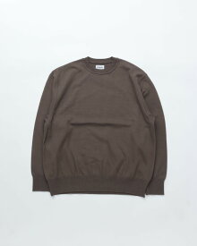 Yonetomi ヨネトミ WAVE COTTON KNIT PULLOVER 12 GRAY ウェーブコットン ニット プルオーバー