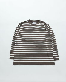 Yonetomi ヨネトミ WAVE COTTON BASQUE KNIT PULLOVER CREW BORDER ウェーブコットンバスクニットプルオーバー クルーボーダー