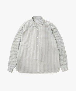 Sillage �V�A�[�W wide shirts deadstock watahiko tex grey stripe ���C�h �V���c �f�b�h�X�g�b�N ���^�q�R�e�b�N�X �O���[�X�g���C�v