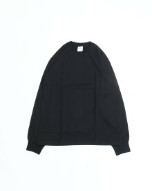 Yonetomi ヨネトミ NEW BASIC T-SHIRT 〈LONG SLEEVE〉 BLACK ニューベーシック Tシャツ 長袖 丸胴 7.5オンス
