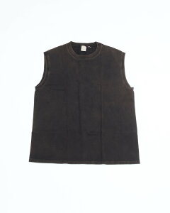 TOUGHER �^�t�@�[ BREA SLEEVELESS CHEMICAL BLANK Bleach BLACK �X���[�u���X �u���[�`�u���b�N �ۓ� �m�[�X���[�u �^���N�g�b�v T�V���c