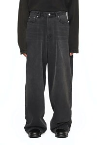 CODA �R�[�_ BLACK WASHED DISTRESSED EXTENDED CUT LUFT JEANS �f�j�� �W�[���Y �p���c