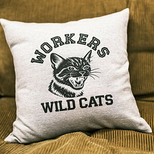 WORKERS ���[�J�[�Y Cushion Cover/ Wild Cats �N�b�V�����J�o�[ 45cm×45cm