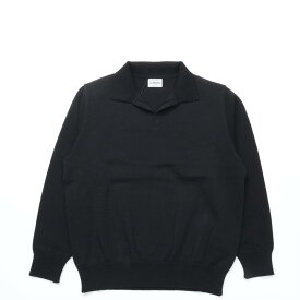 Yonetomi / GIMA COTTON TENJIKU KNIT P/O 14 BLACK ヨネトミニューベーシック COUPON配布中