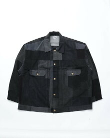 Sillage / trucker jacket black denim seven　シアージ ジャケット ヴィンテージリメイク