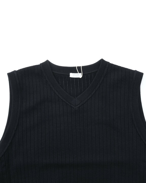 楽天市場】crepuscule / Stripe Mesh Vest クレプスキュール ニット