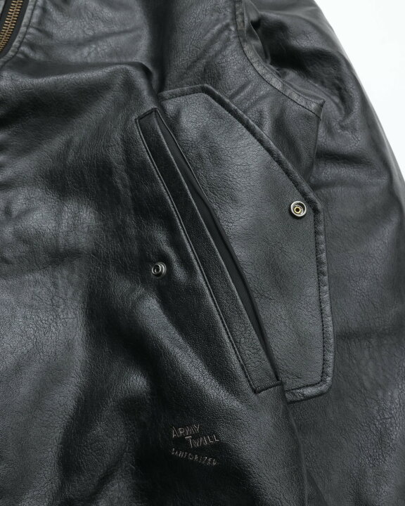 楽天市場】ARMY TWILL アーミーツイル VEGAN LEATHER BLOUSON 