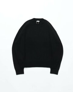 crepuscule NvXL[ Wo/Ca Rib Pullover BLACK uvI[o[ E[JV~A