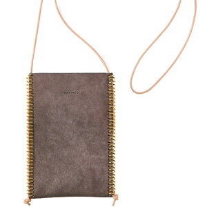 FUJIKINKO / LEATHER SACOCHE - TWIST 70 NATURALxGREIGE �t�W�L���R COUPON�z�z��